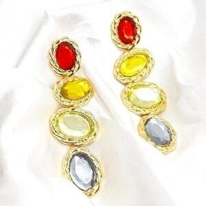 Gemstone Dangle Earrings